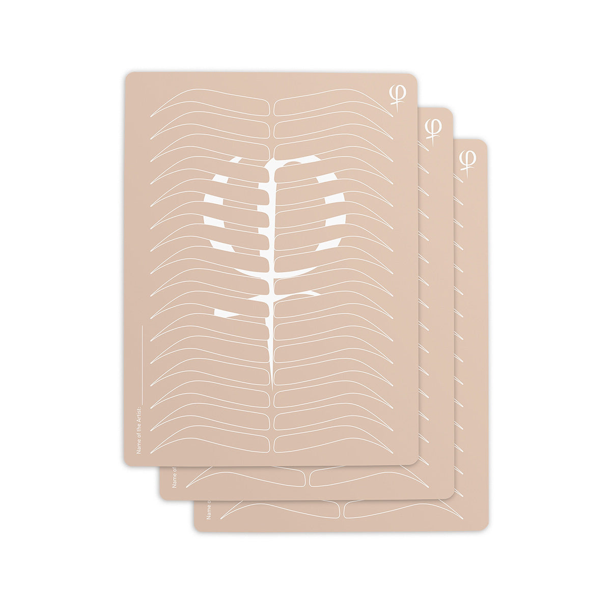 PhiBrows - Peaux en Latex avec Contours de Sourcils Imprimés (3 pcs)