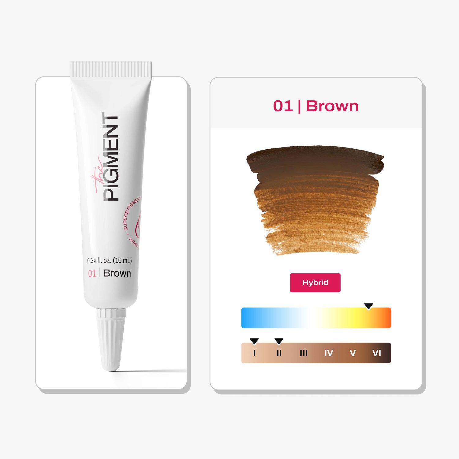 The Pigment - Microblading - Brown 1 - 10ml